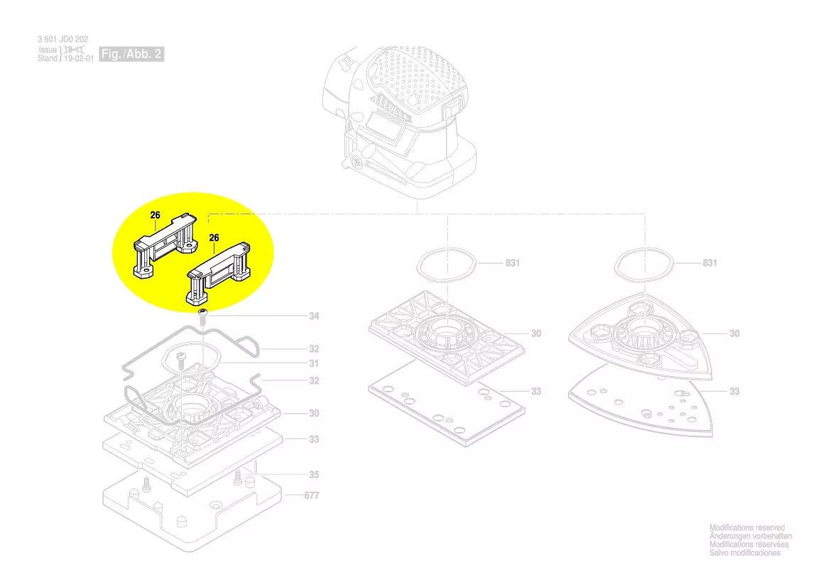 Branche oscillante réf. 2 609 101 298 Bosch